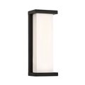 Dweled Case 14in LED Indoor and Outdoor Wall Light 3000K in Black WS-W478